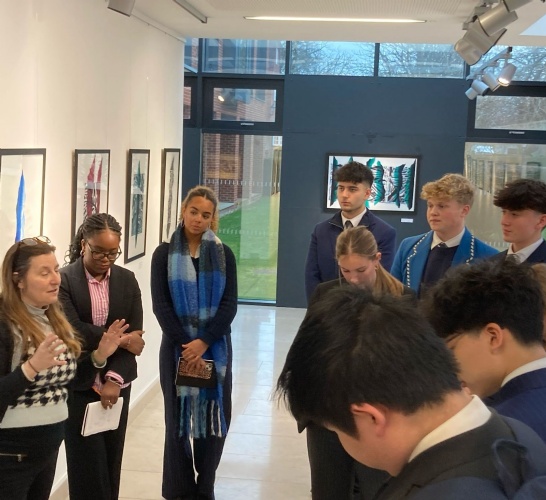 A Level Art & 3D Design students visit The Sewell Centre Gallery