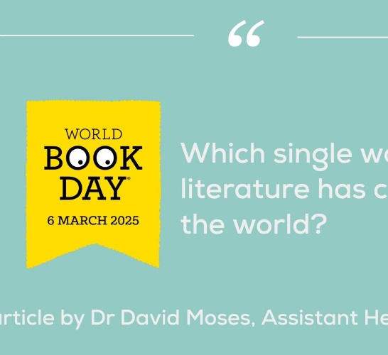 Which single work of literature has changed the world? An article by Dr David Moses